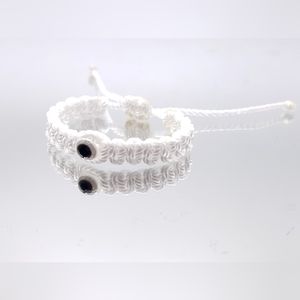 Baby white string bracelet, Newborn infants bracelet for evil eye, good luck,